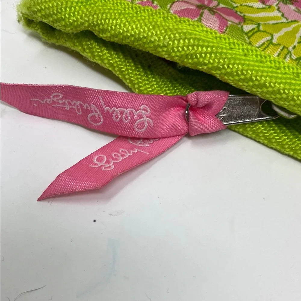 Floral Green and Pink Computer's Bag